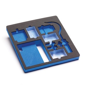 Cassetto preformato in gommapiuma per Oscilloscopio e accessori base (390x370mm) Cassetto preformato in gommapiuma per Oscilloscopio e accessori base (390x370mm)