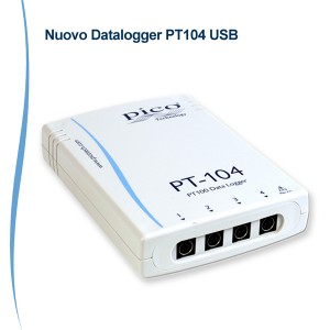 Foto prodotto Datalogger USB/LAN PT104 a 4 canali per PT100