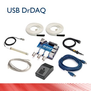 Foto prodotto USB Dr.DAQ Kit con 2 Sensori Temperatura, Elettrodo PH, Sensore Umidit�, Sonda Oscilloscopio e sw.