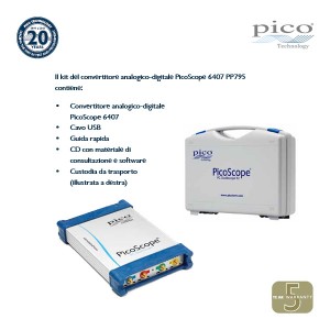 Foto prodotto KIT Oscilloscopio PicoScope 6407 Digitalizzatore 1GHz senza sonde