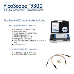 Foto prodotto KIT PicoScope 9302 Oscilloscopio Sampling 2 canali, 20 GHz, Clock recovery trigger