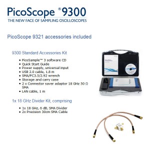 Foto prodotto KIT PicoScope 9321 Oscilloscopio Sampling 2 canali, 20 GHz, Conv. ottico/elettrico, Clock recovery trigger