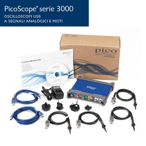 Foto prodotto Oscilloscopio PicoScope 3403D - 50 MHz, 4 sonde TA375