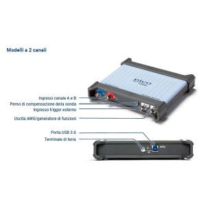 Foto prodotto Oscilloscopio PicoScope 5242D - 60 MHz, 2 canali