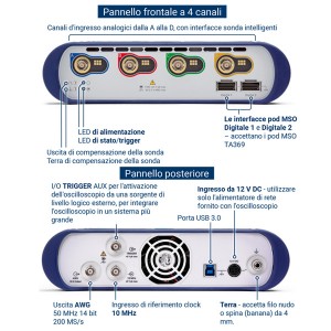 Foto prodotto Kit Oscilloscopio PicoScope 6405E - 750 MHz, 4 canali